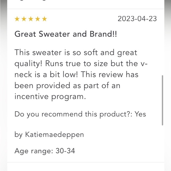 Anthropologie NWT Piloro Deep-V
Sweater Size L. - Picture 15 of 16